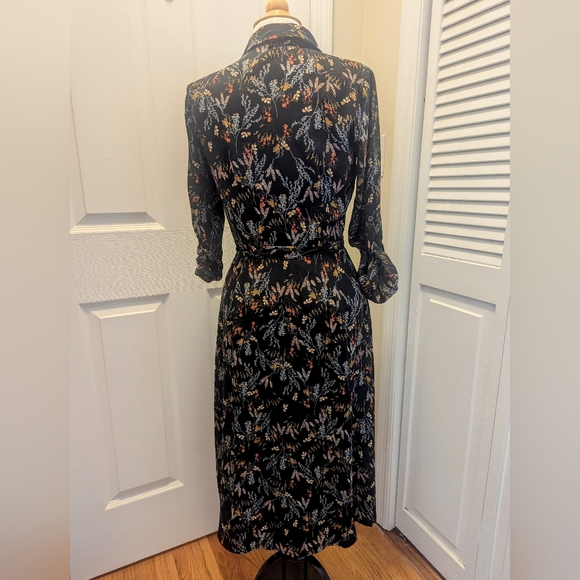 DR2 Button Shirt Midi Dress Black - Size XS - Picture 2 of 7